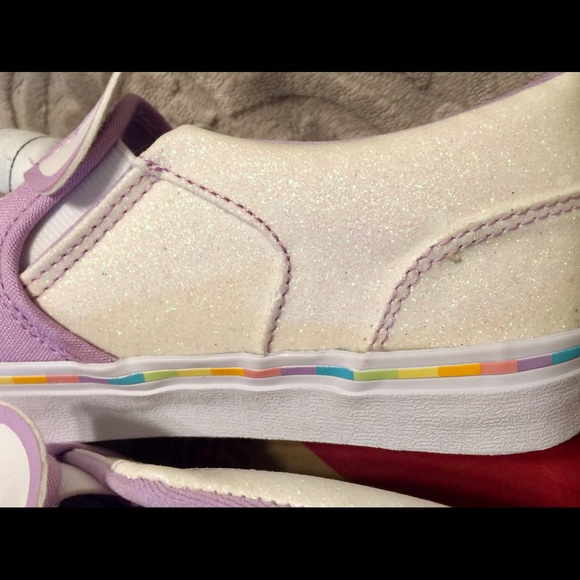 VANS ASHER UNICORN GLITTER SLIP ON - Picture 9 of 10